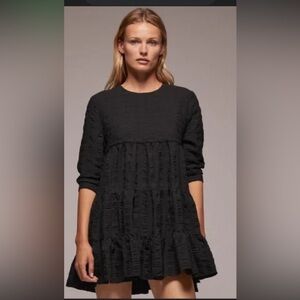 Zara tiered mini dress